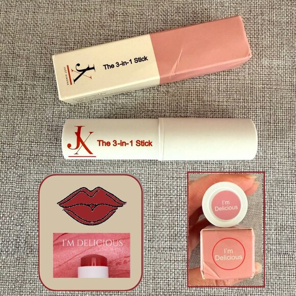 Just Ximena Shade Im Delicious 3 In 1 Stick Lips Cheeks Highlight 7g Full Size - Picture 1 of 9